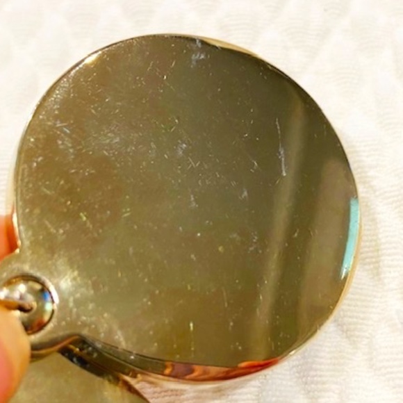 AP6-Kate Spade Saturday Sliding Mirror Gold Tone Necklace - Picture 7 of 9